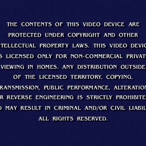 dreamworks home entertainment warning