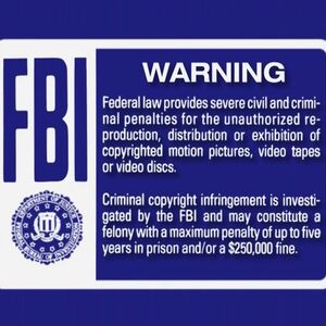 Buena Vista Walt Disney Studios Home Entertainment Warning Screens The Fbi Warning Screens Wiki Fandom