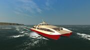 Red Jet 4 in the Solent