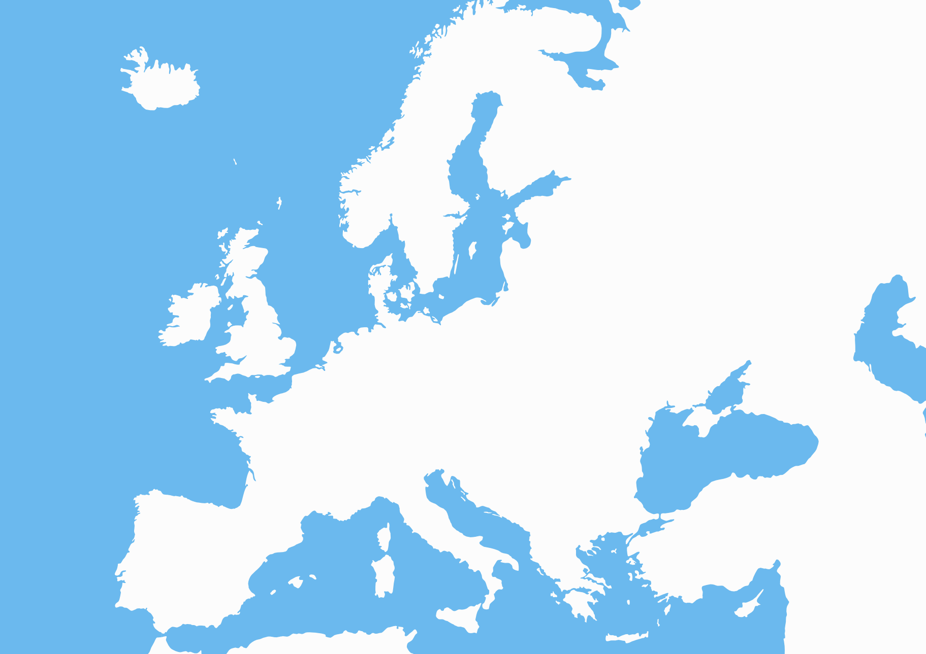 Белая Карта Европы С Границами