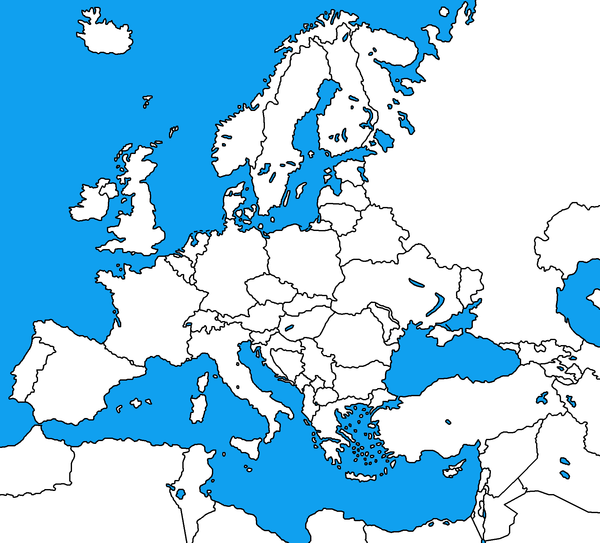 Image - Blank Map of Europe.png | TheFutureOfEuropes Wiki | FANDOM ...