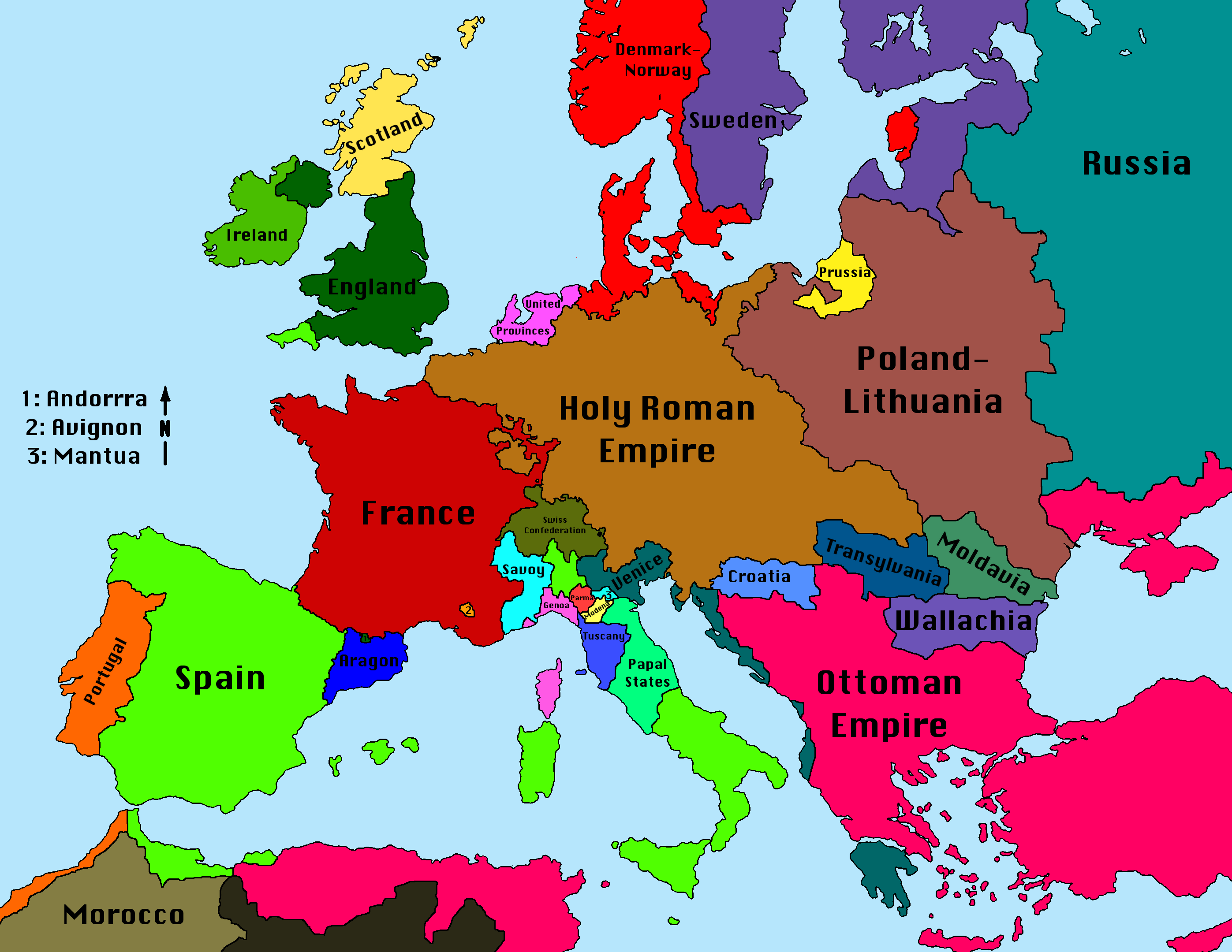 map of europe 1680 voe