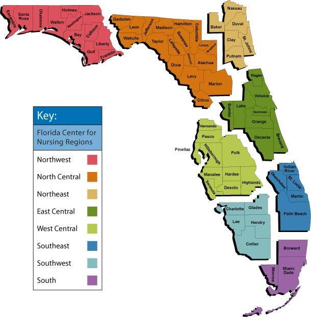 Regions Of Florida Map - Latest