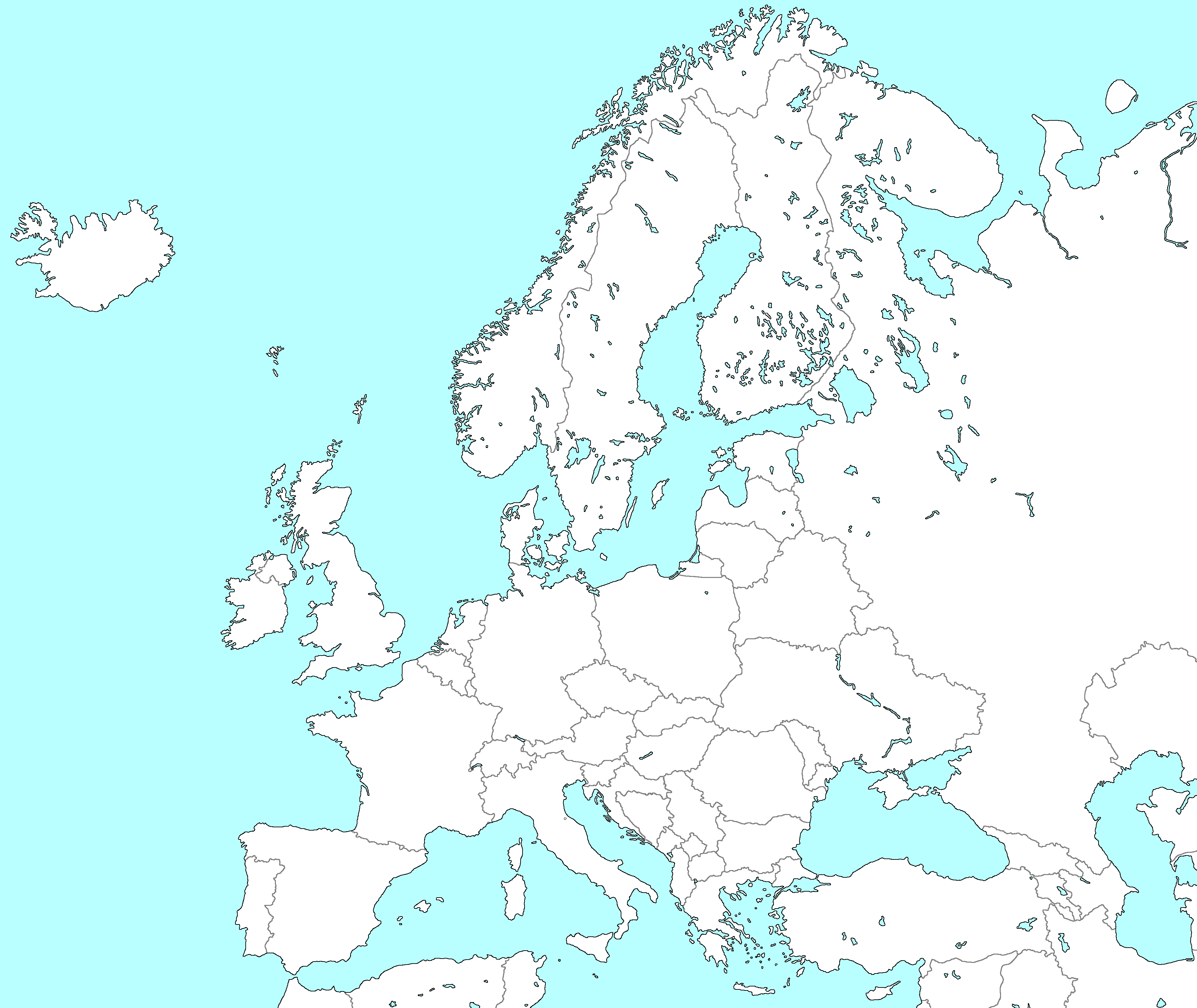 Europe map 2024