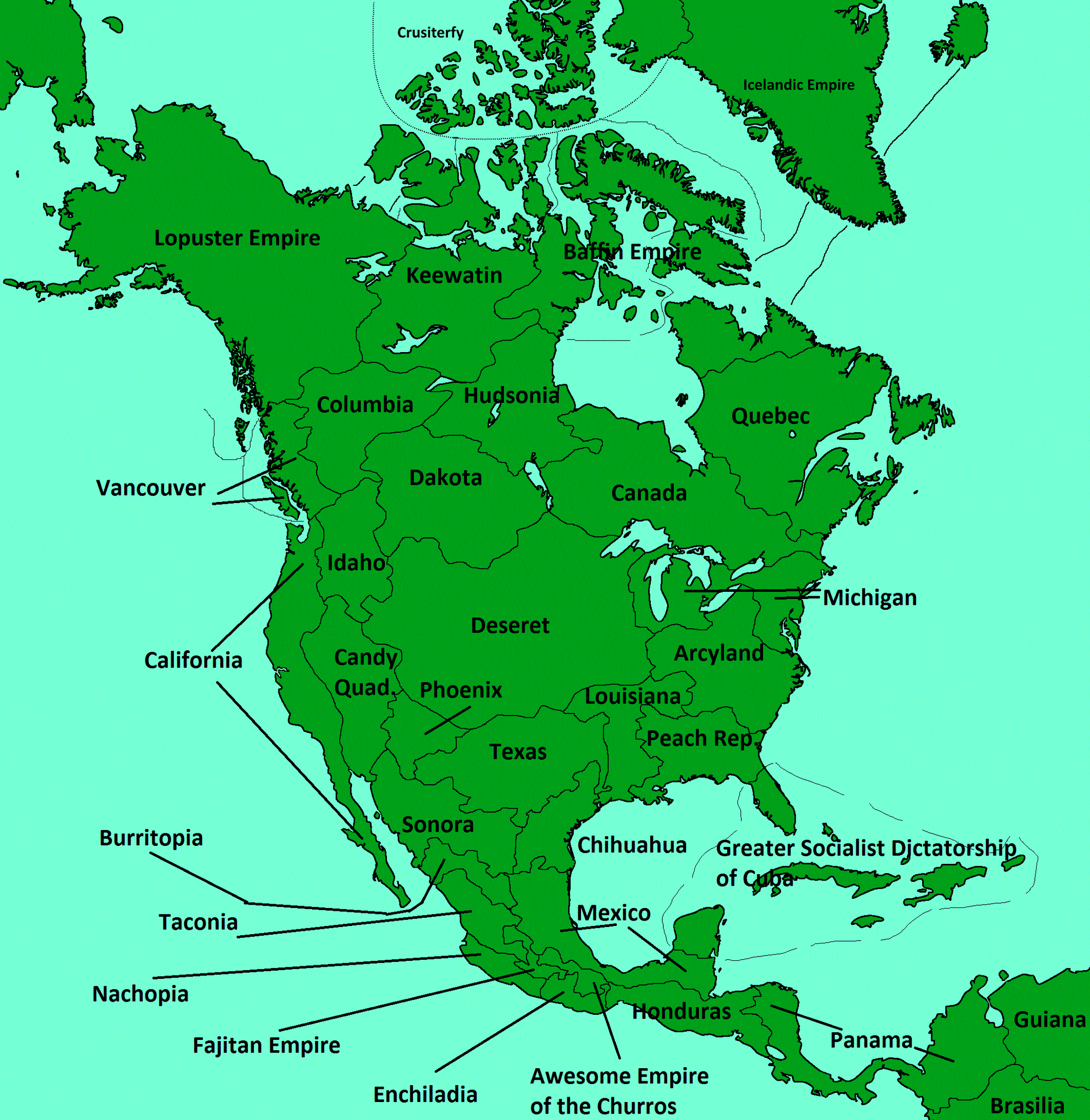 Image - North-america-blank-map-with-names.gif | TheFutureOfEuropes