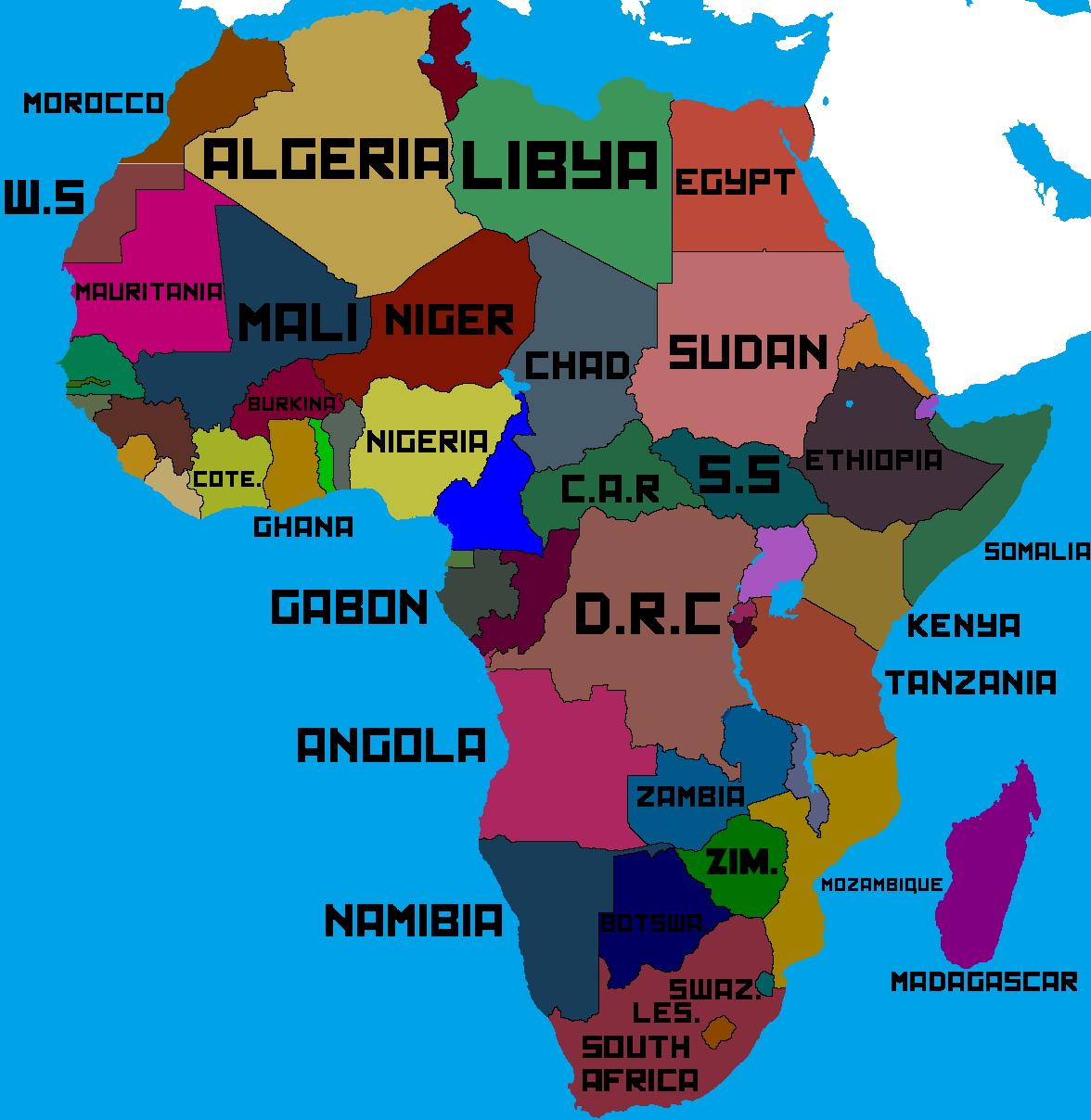 africa map Map Photos