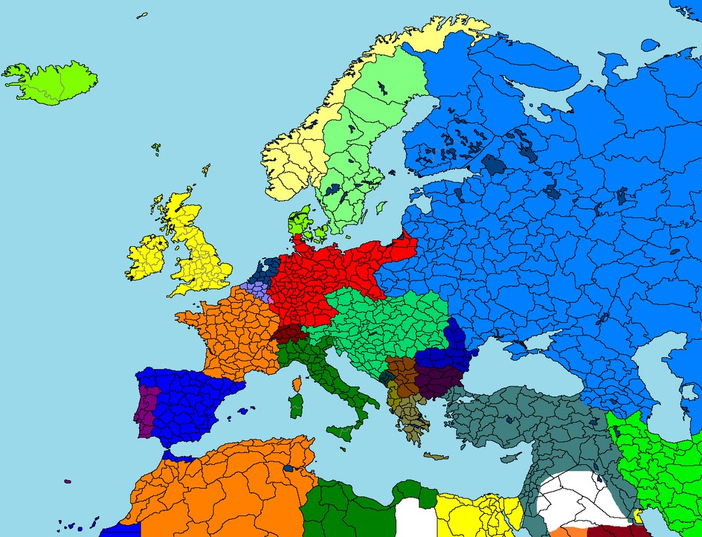 Blank Map Of Europe 1914