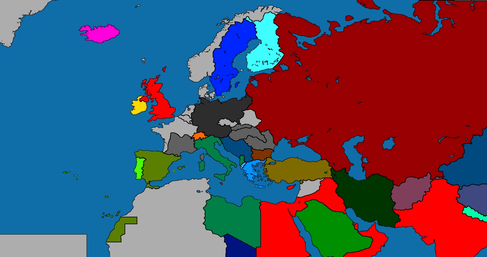 Карта мира в 1941 году с флагами