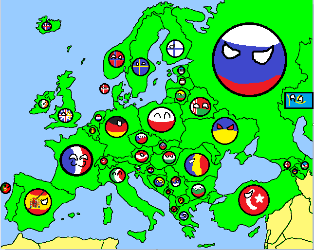 europe map country ballpng