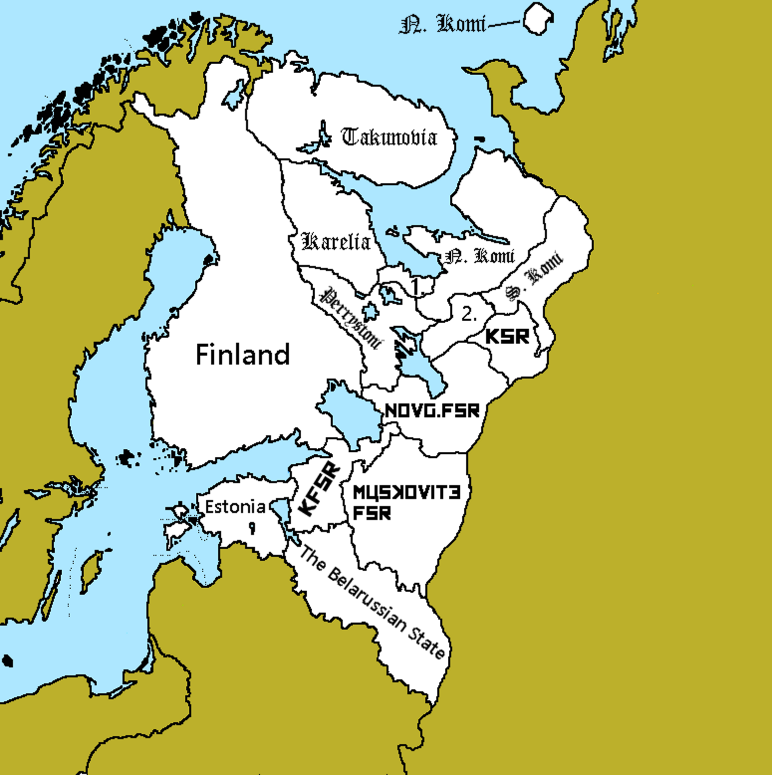 Alternative History Of Karelia Map Game Series Karelyan