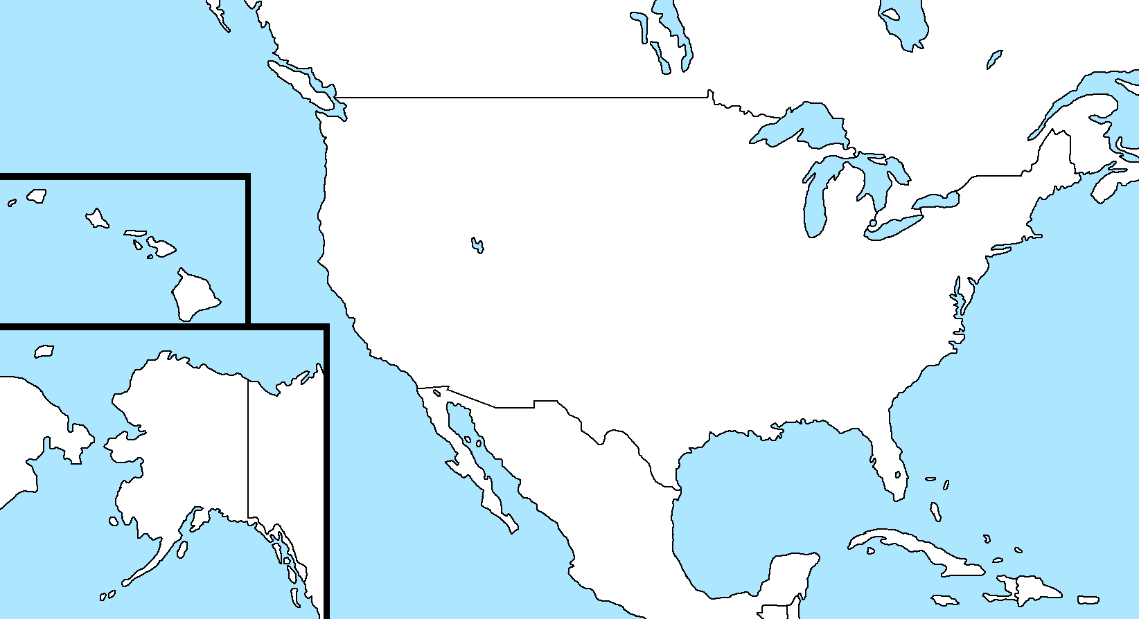 Usa Map Blank | States Maps