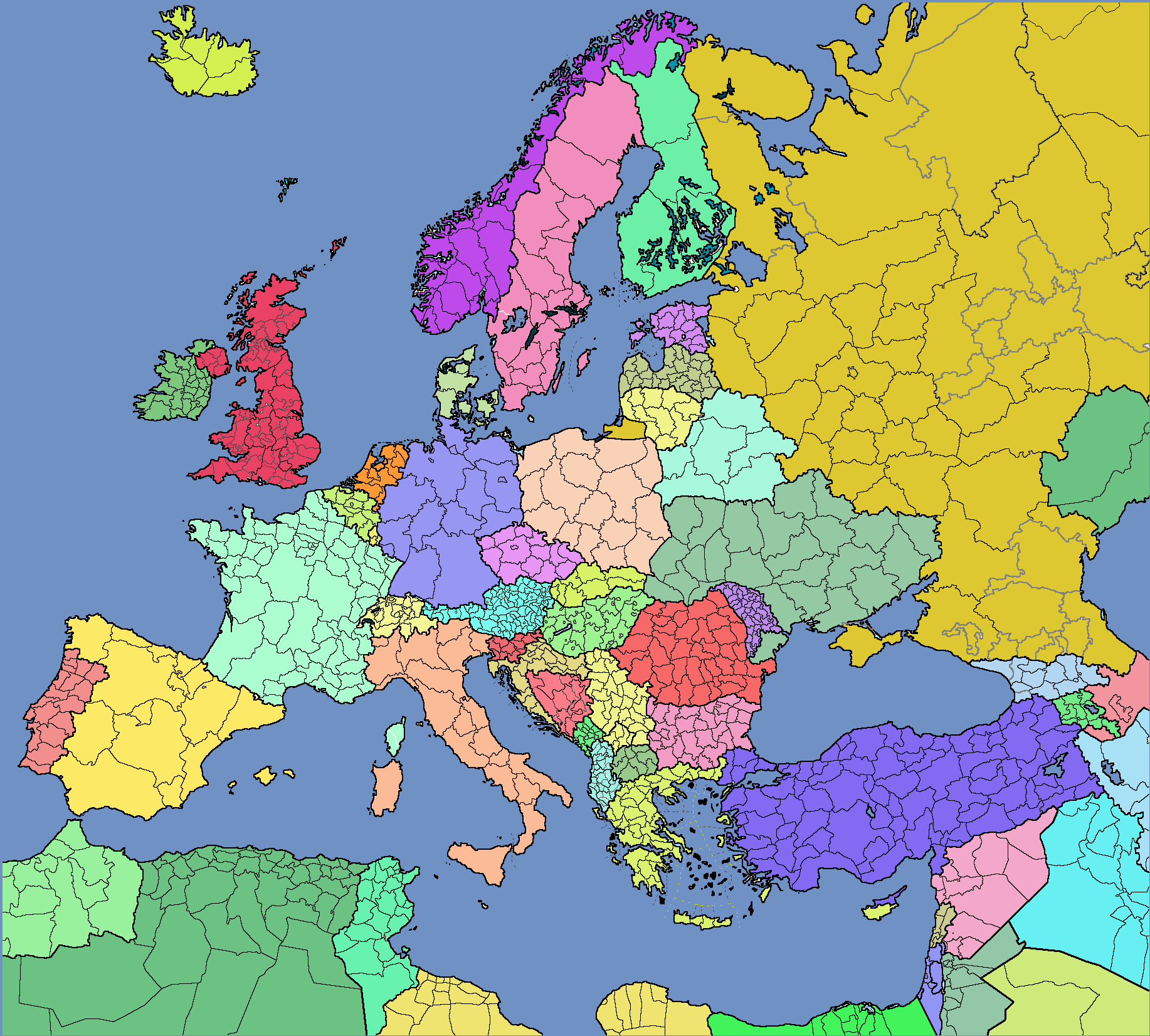 0 ad europe map