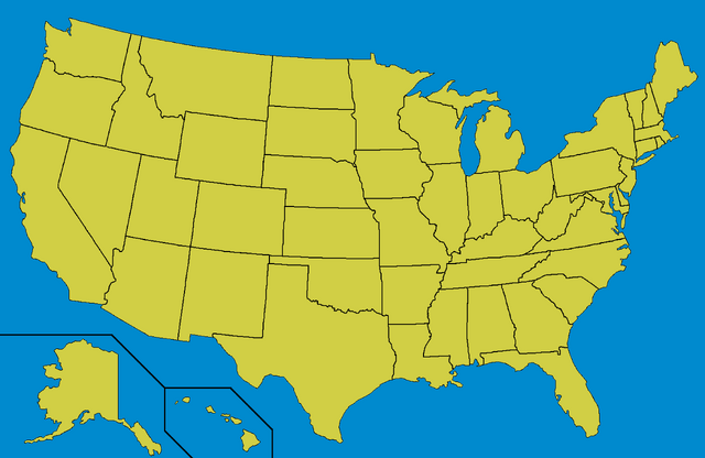 Image - Blank map of the United States.PNG | TheFutureOfEuropes Wiki