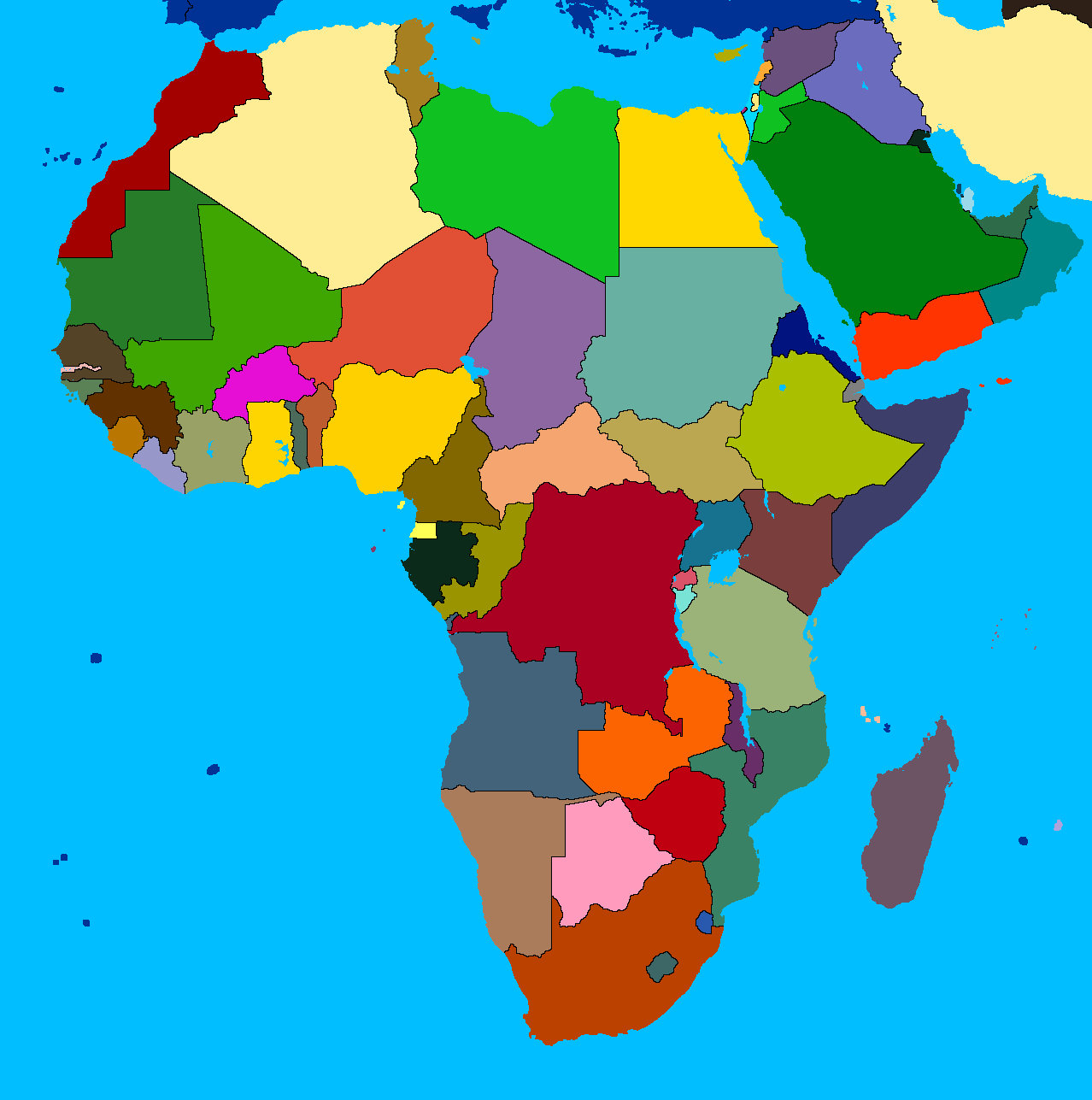 Image - Africa (without names).png | TheFutureOfEuropes Wiki | FANDOM