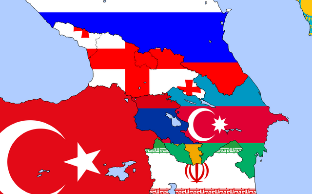 Image - Caucasus Flag Map.png | TheFutureOfEuropes Wiki | FANDOM
