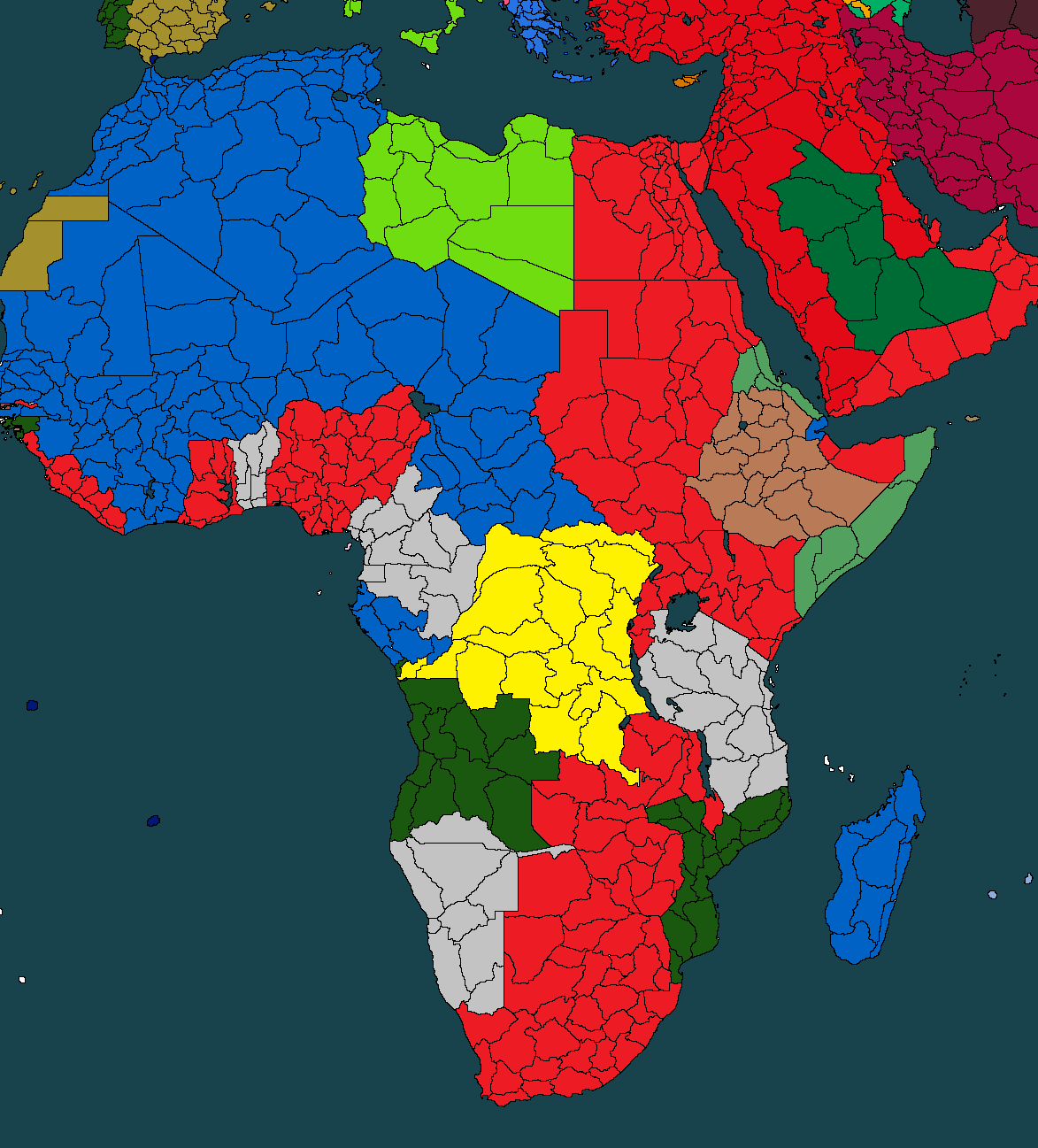 The Scramble For Africa Map Game Thefutureofeuropes - 