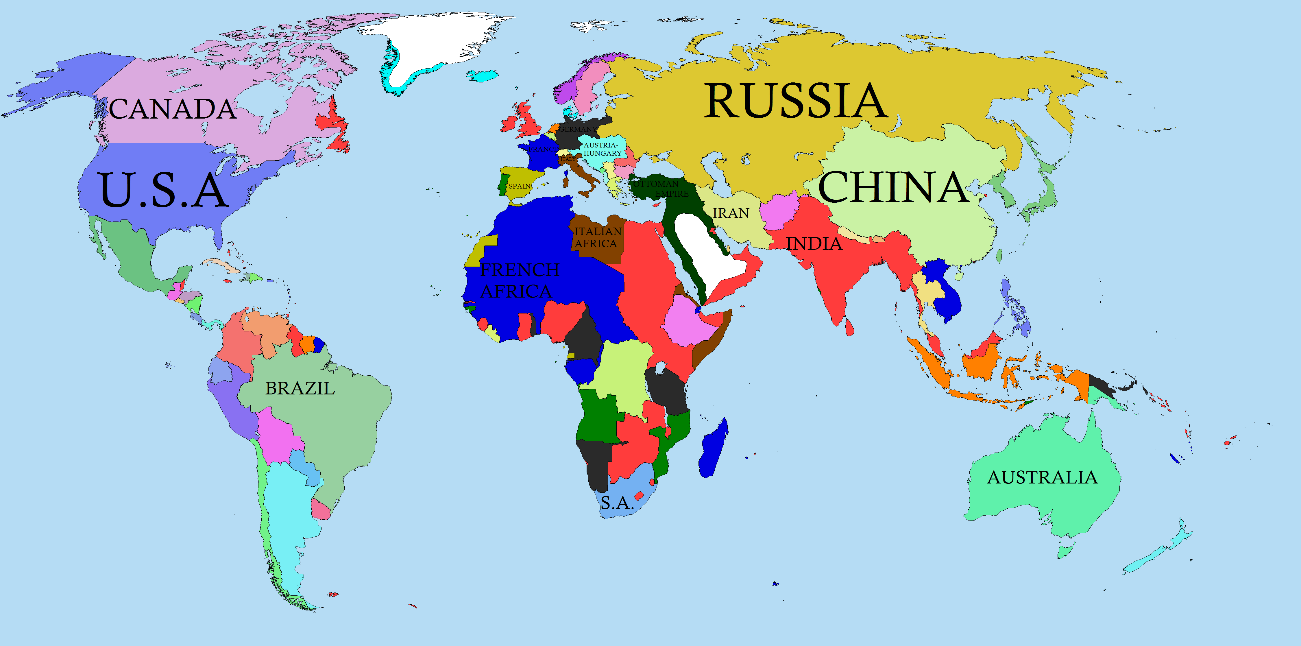 Map Of The World In 1914 Map Game  1914   World in War | TheFutureOfEuropes Wiki | Fandom