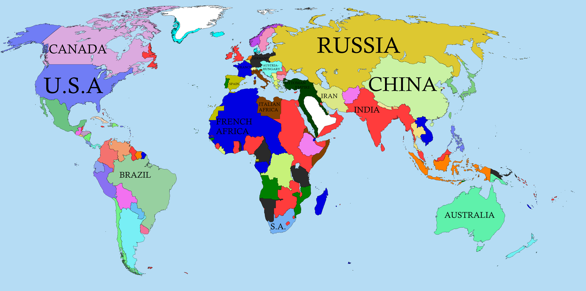 Map Game 1914 World In War TheFutureOfEuropes Wiki FANDOM   2000