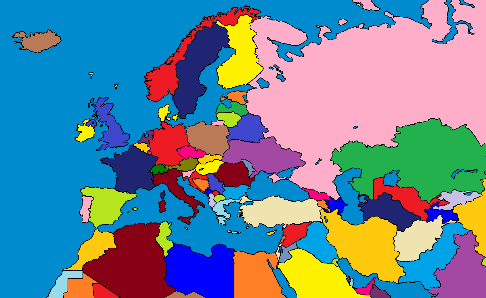 map of europa