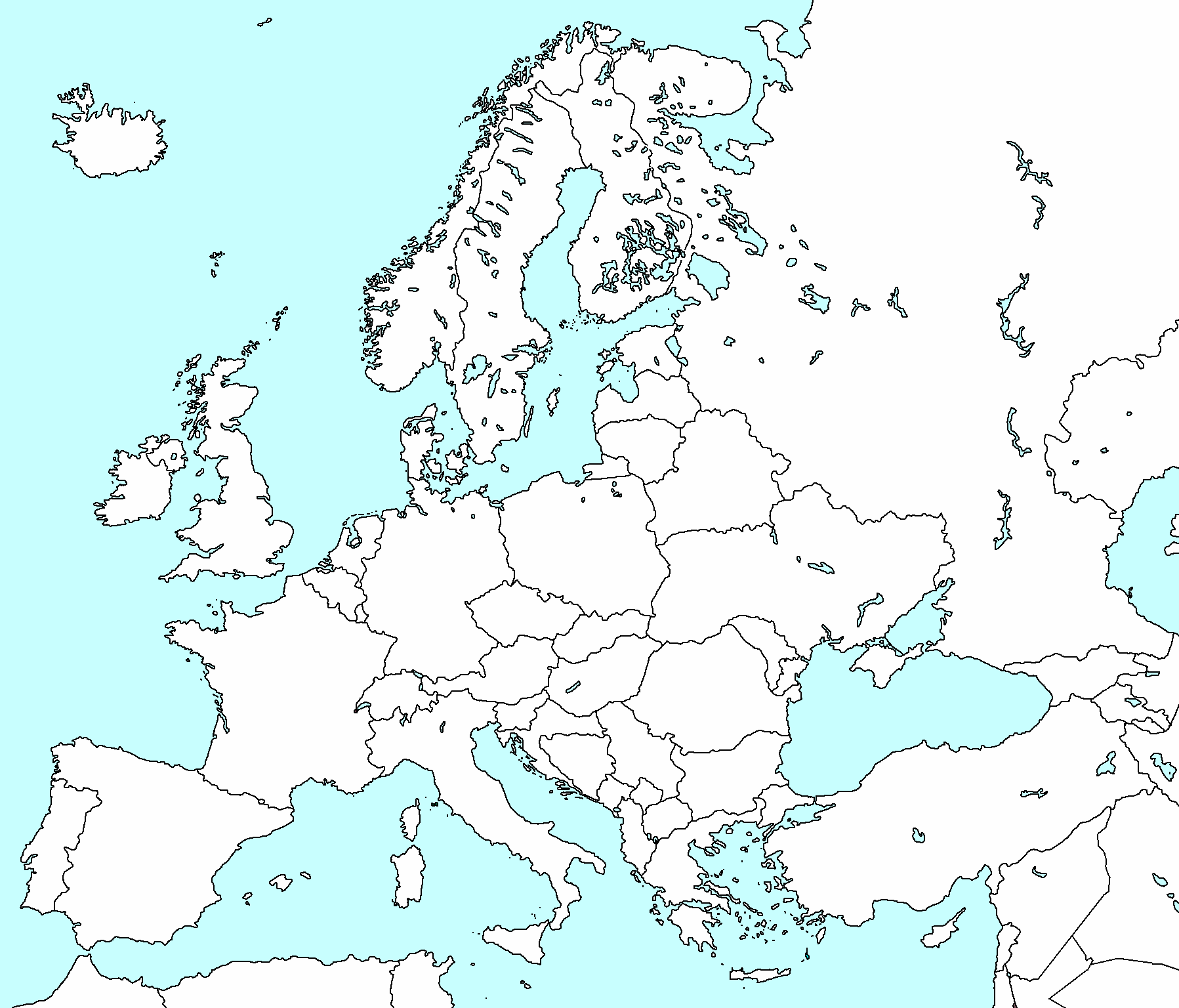Image - Clean lank map of Europe.png | TheFutureOfEuropes Wiki | FANDOM ...