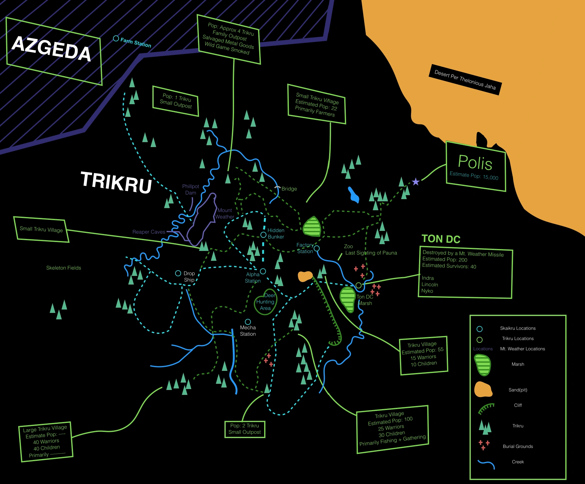 Image - The 100 Map (Locations) .png | The 100 Wiki | FANDOM powered by