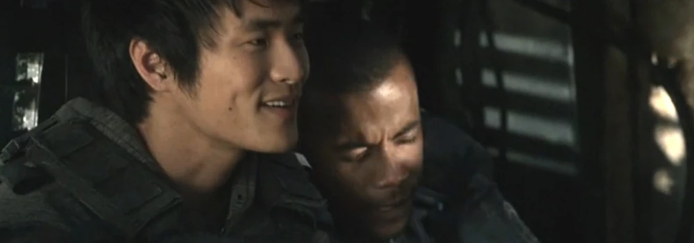 Image - The-100-season-3-episode-1-Miller-Monty in the rover.jpg | The