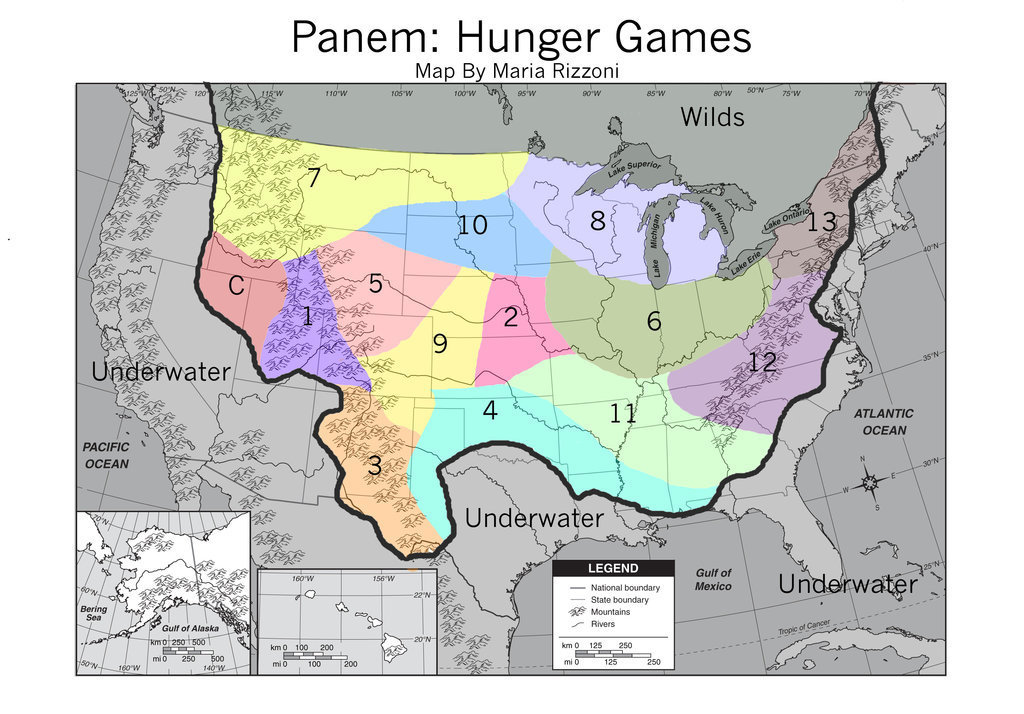 Panem Map Panem Map