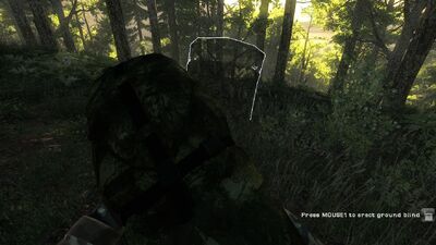 Ground Blind Aufbau