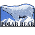 Polar bear badge