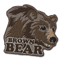 Brown bear badge