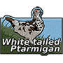 White-tailed ptarmigan badge