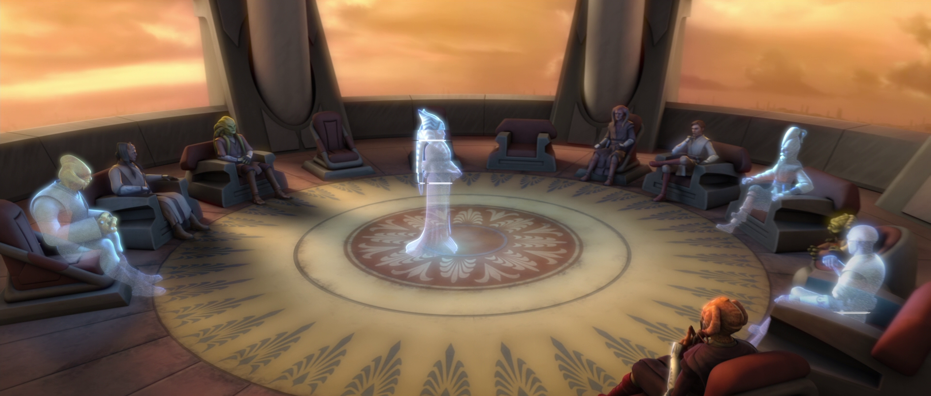 Image result for jedi council clone wars