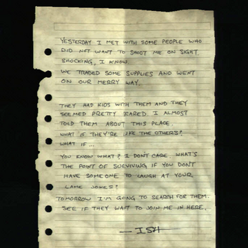 Trading Note The Last Of Us Wiki Fandom