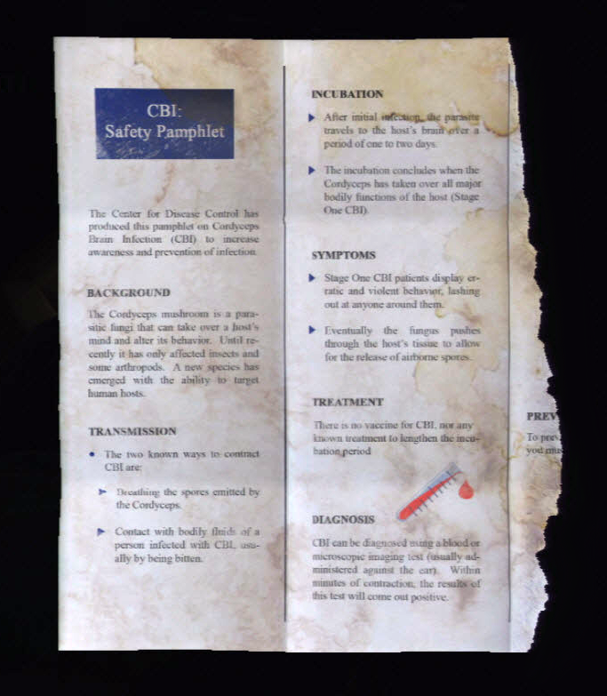 medical pamphlet the last of us wiki fandom powered by wikia