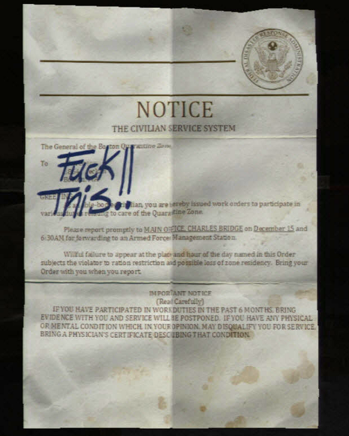 Drafting Notice The Last Of Us Wiki Fandom