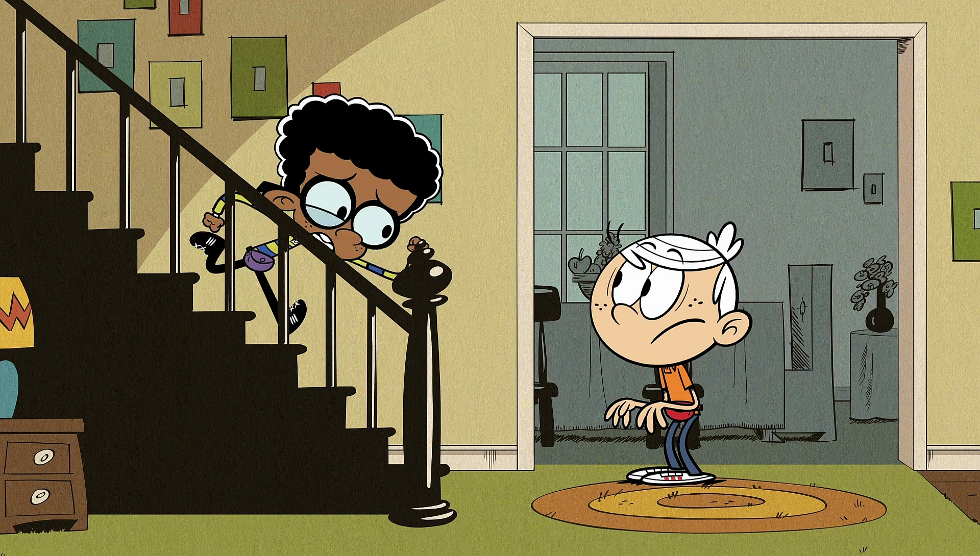 Image S2E03A Clyde running down the stairs.png The Loud House