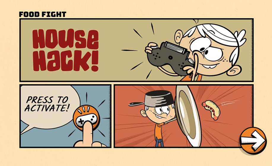 the loud house food fight game online