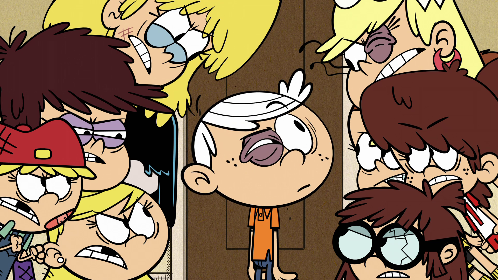 Image - S1E13B Girls about to attack Lincoln again.png The Loud House.
