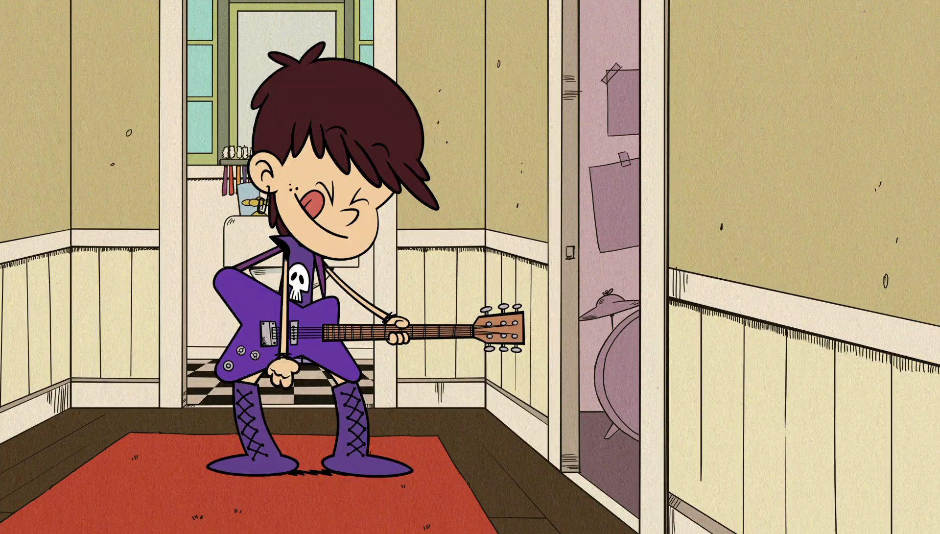 Image  S1E05A Luna finishing up her song.png  The Loud House
