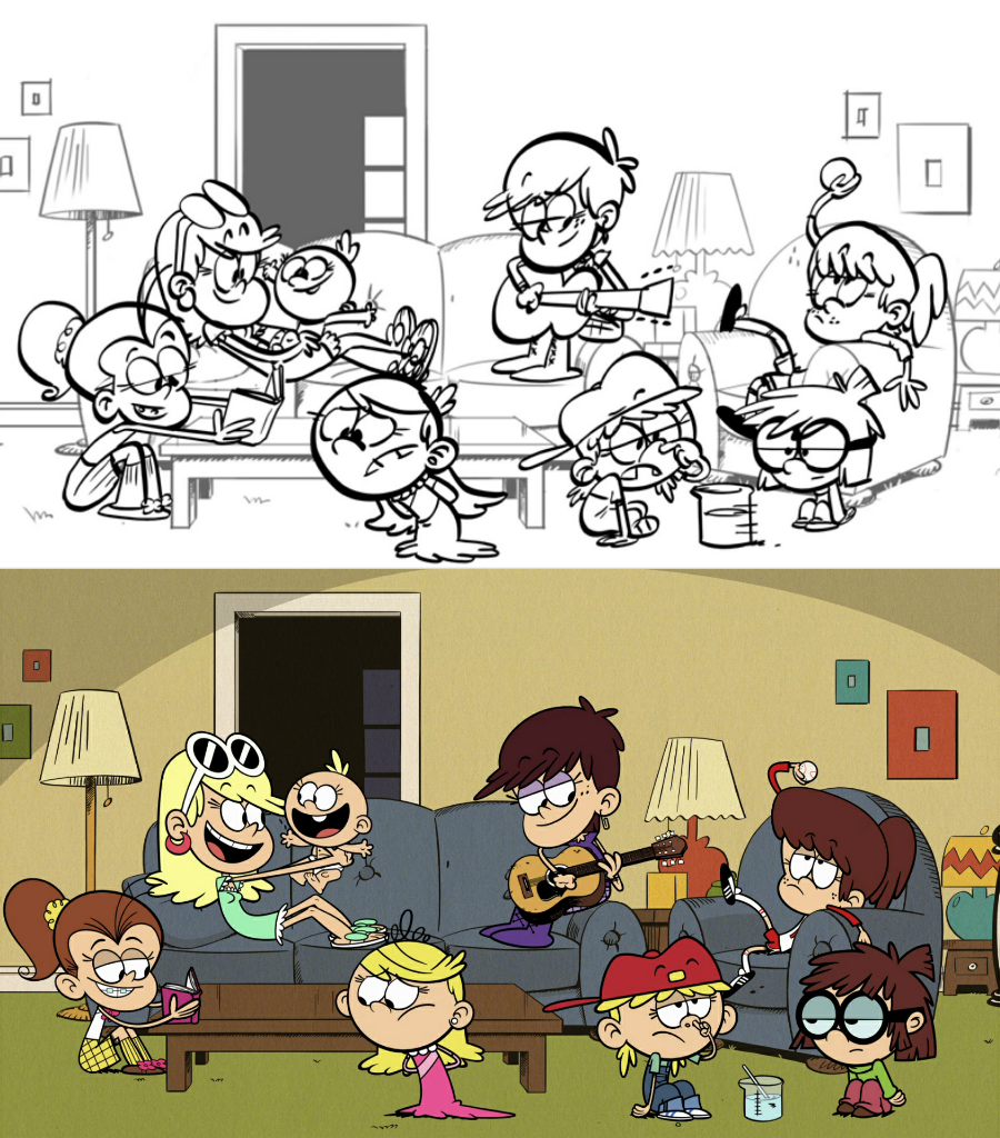 Мой шумный дом как нарисовать луну