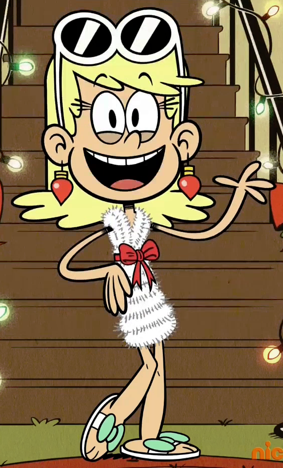 Image - Leni dress made out of white tinsel.png | The Loud House