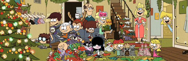 Image - S2E01 Loud family on Christmas morning.png | The Loud House