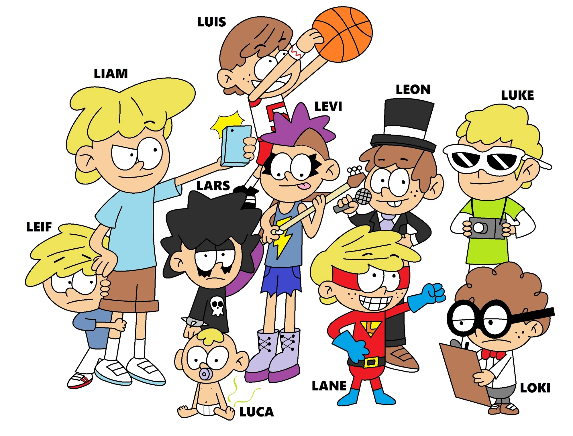 Image - The Loud House Genderbent Characters.jpg | The ...