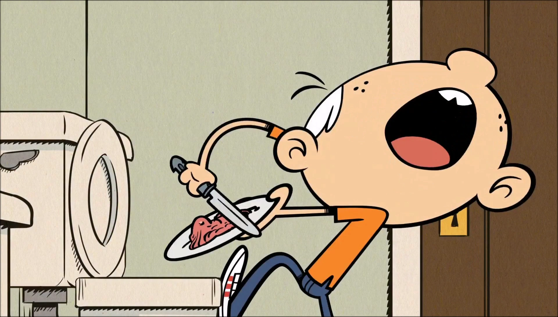 Image - S1E10B Lincoln putting his meal in the toilet.png | The Loud ...