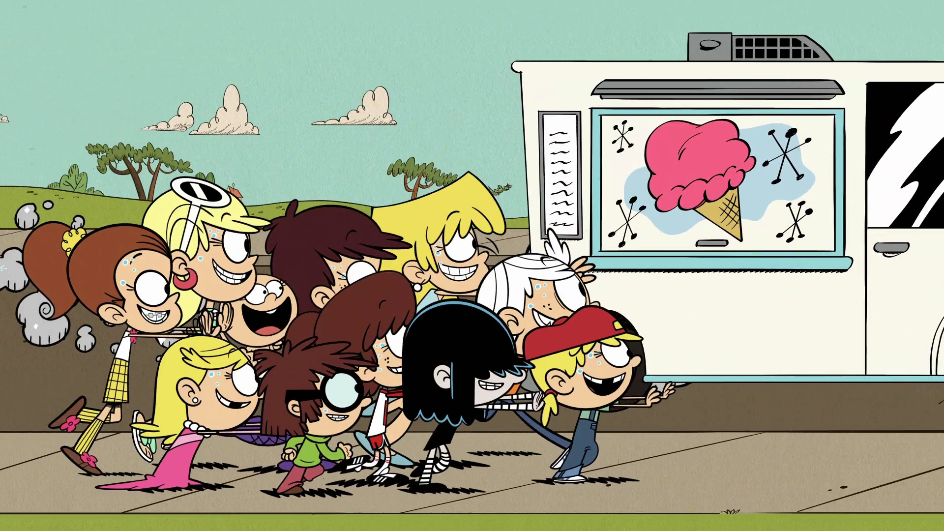 Image S2E18B Siblings see ice cream truck.png The Loud House