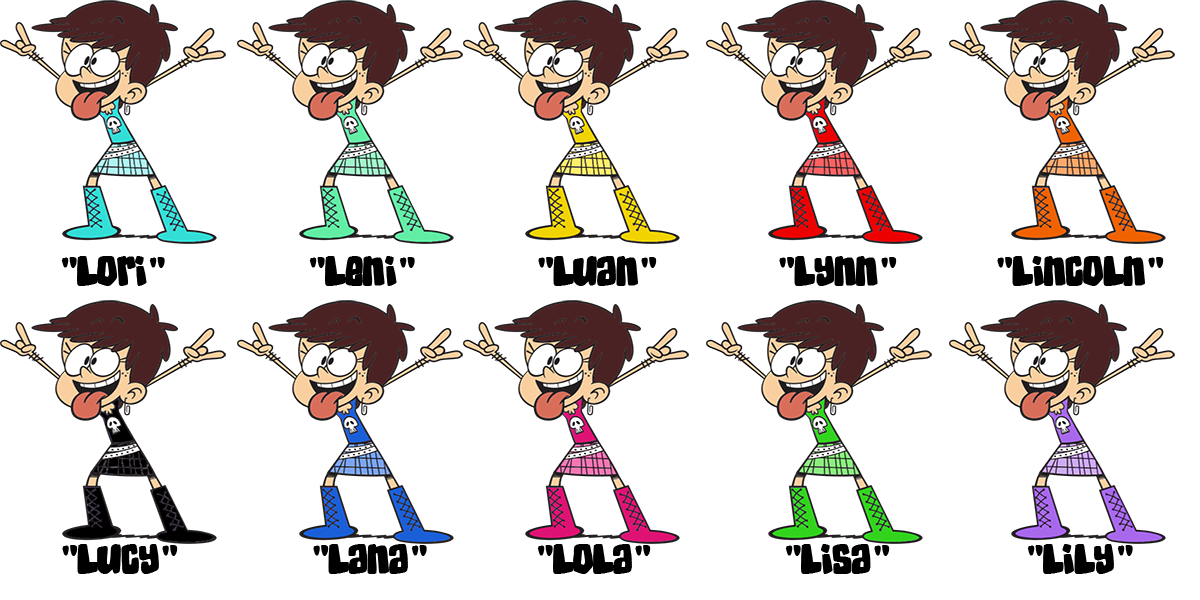 User Blog Weavillain Poll Luna Loud Color Swap The Loud
