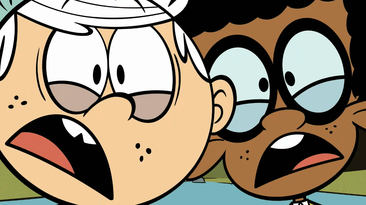 Image - S1E20A Clyde and Lincoln scream.gif | The Loud House