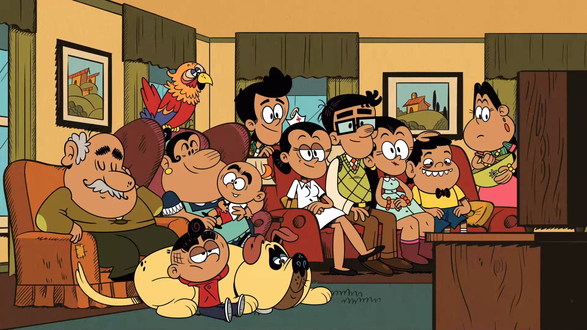 Image S3e05a Casagrandes Watching Tvpng The Loud House