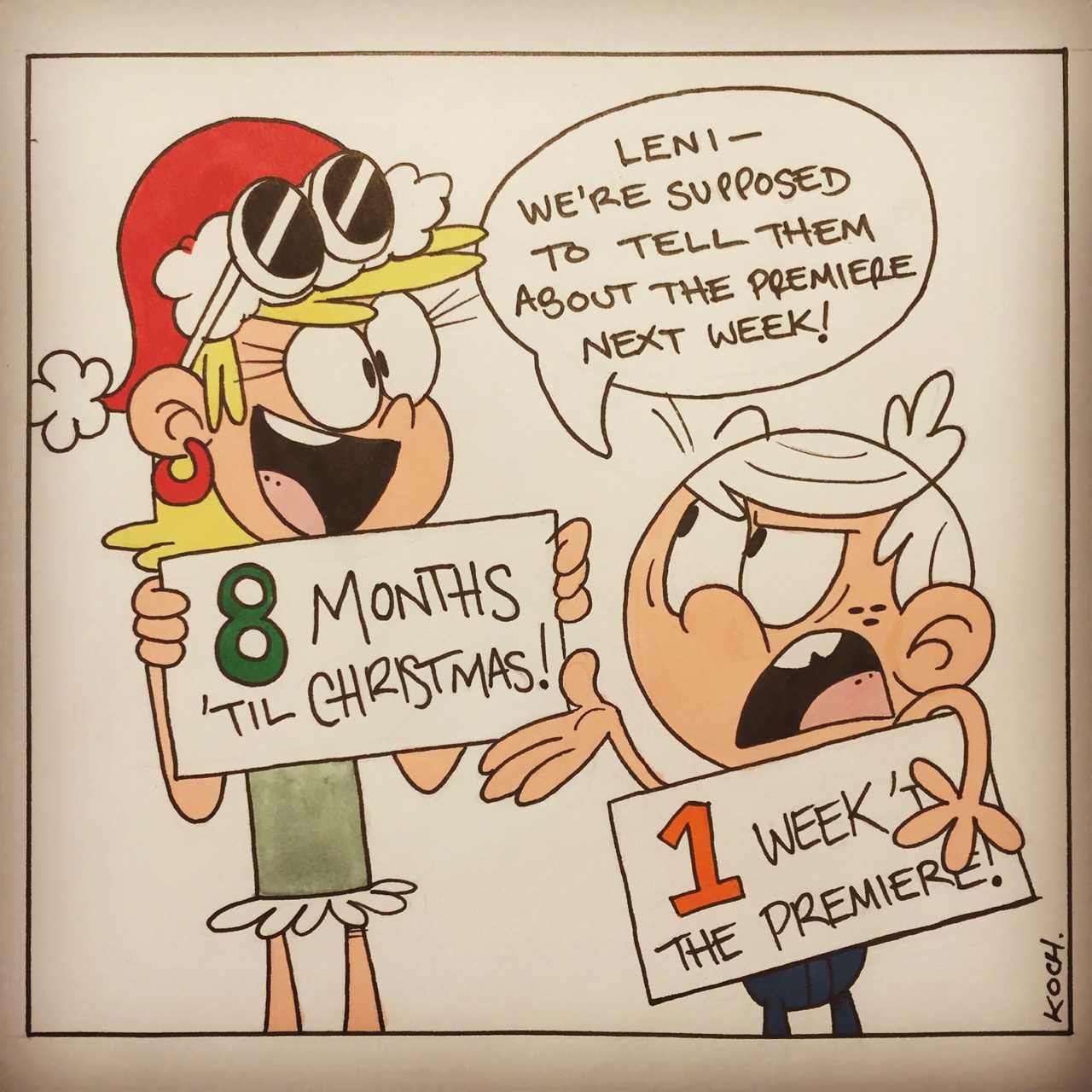Image - Lincoln Premiere Leni Christmas.jpg  The Loud 