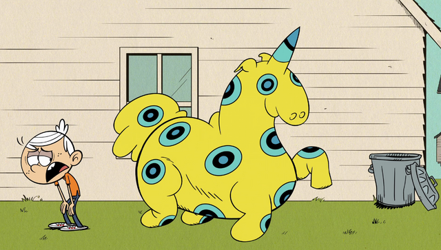 Image - S1E08A Lincoln made a pool-unicorn.png | The Loud House